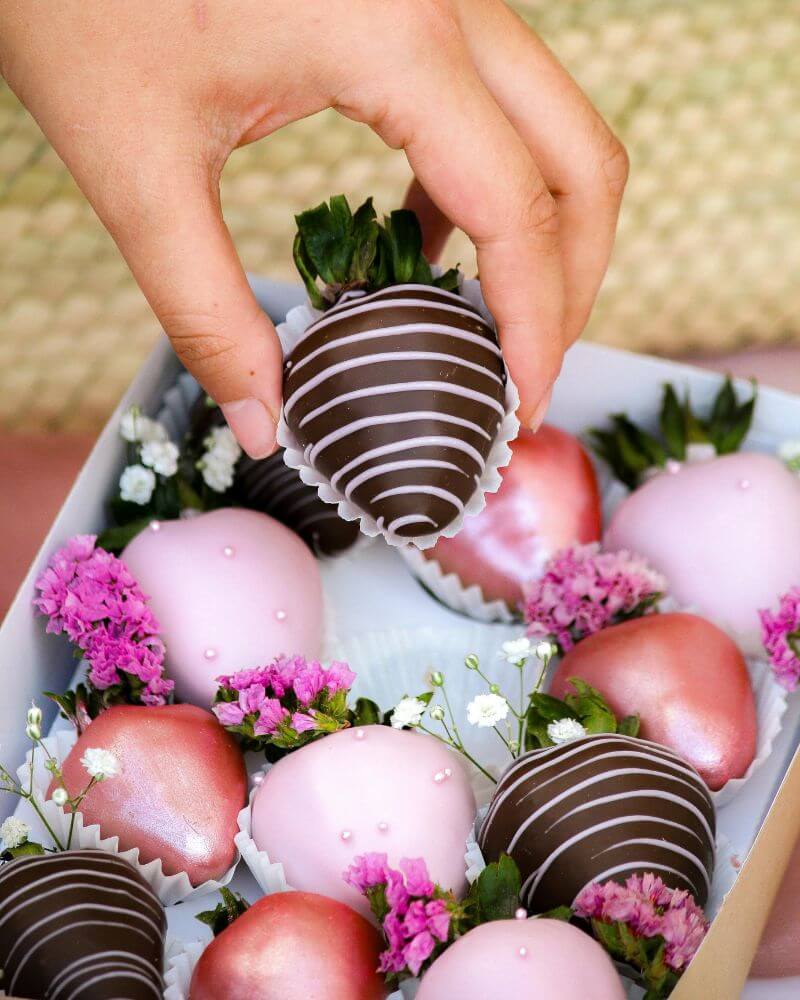Fresas bañadas en chocolate