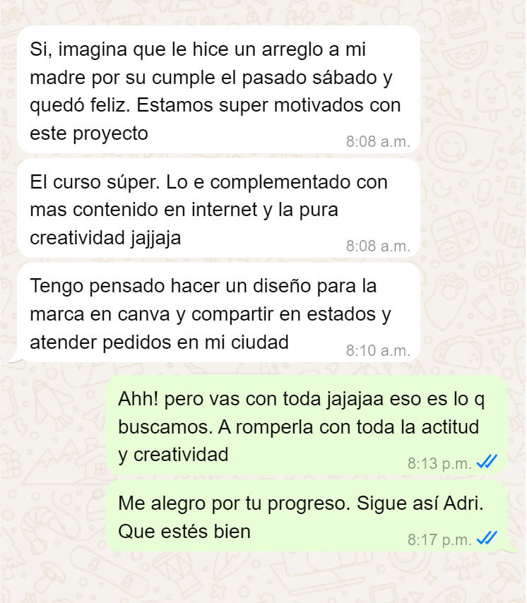 Cliente satisfecha